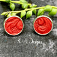 Leather Stud Earrings