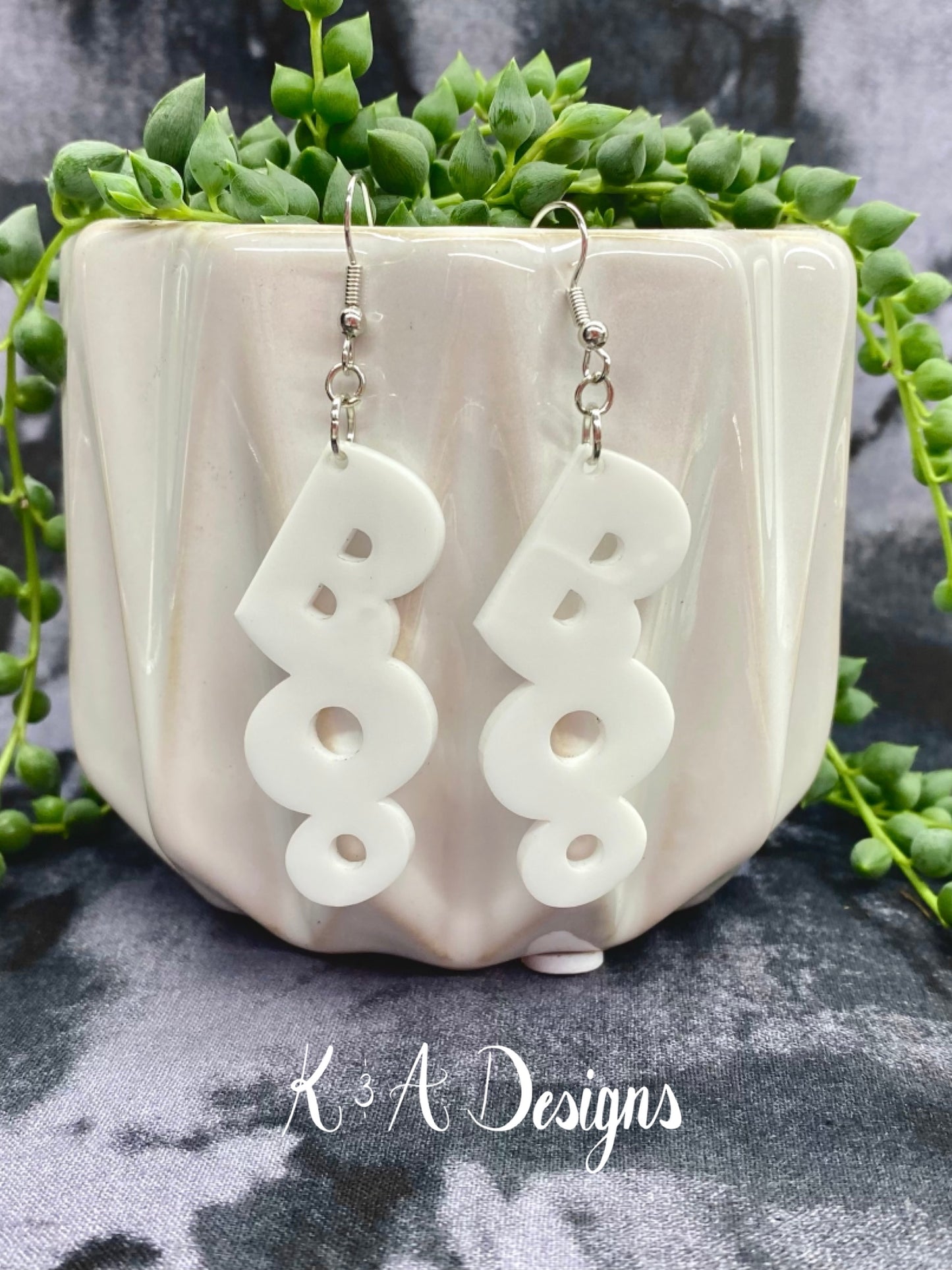 “Boo” Hanging Earrings