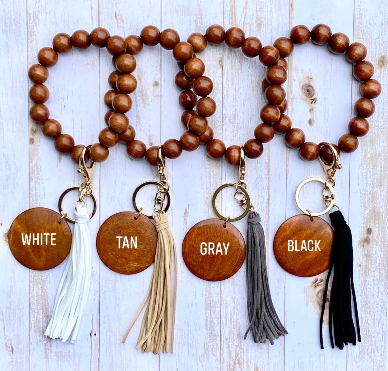 Wooden Bead Wristlet