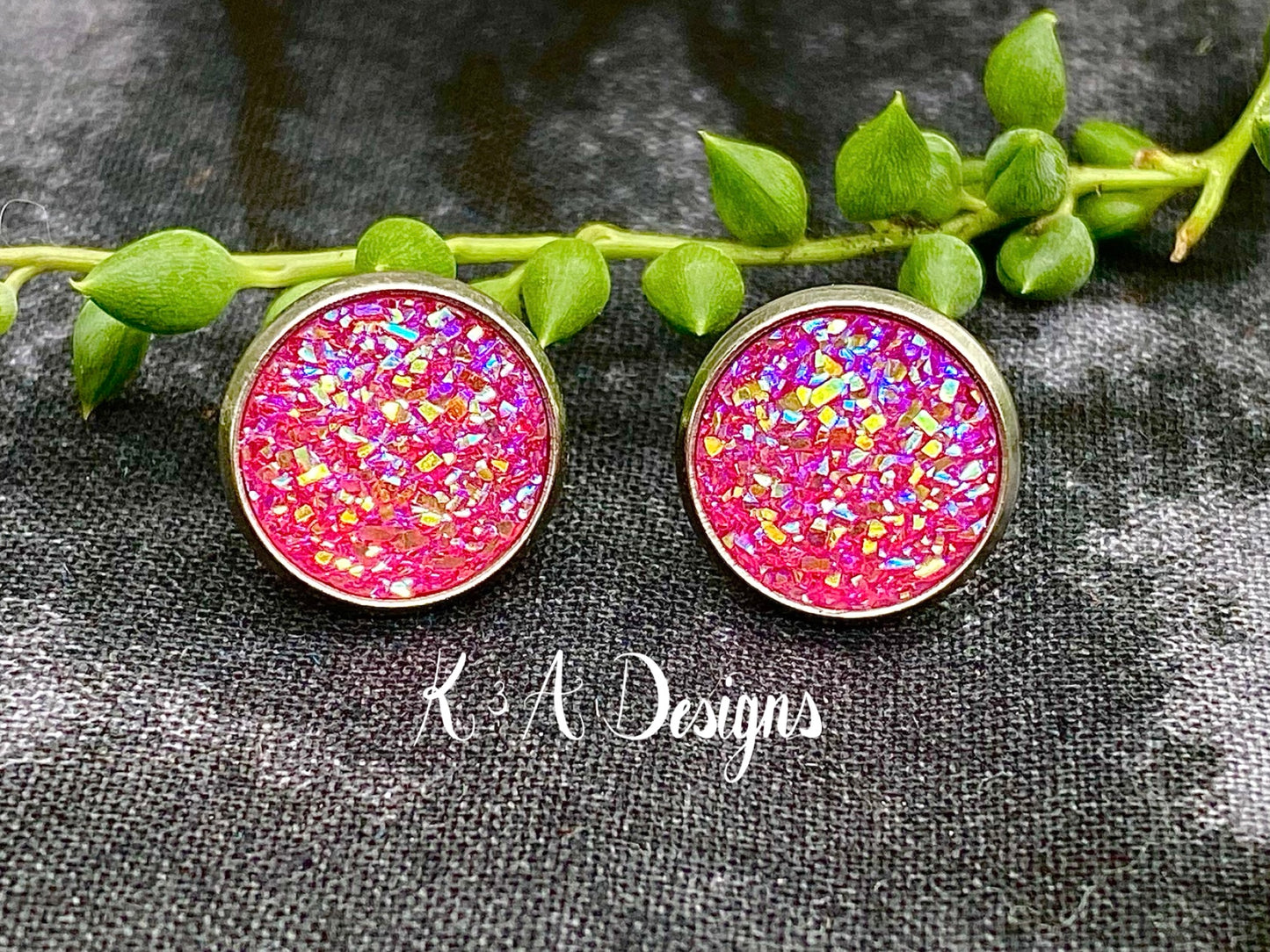 Druzy Stud Earrings