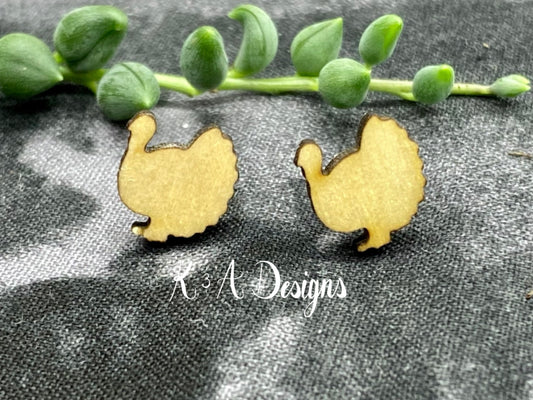 Turkey Silhouette Studs