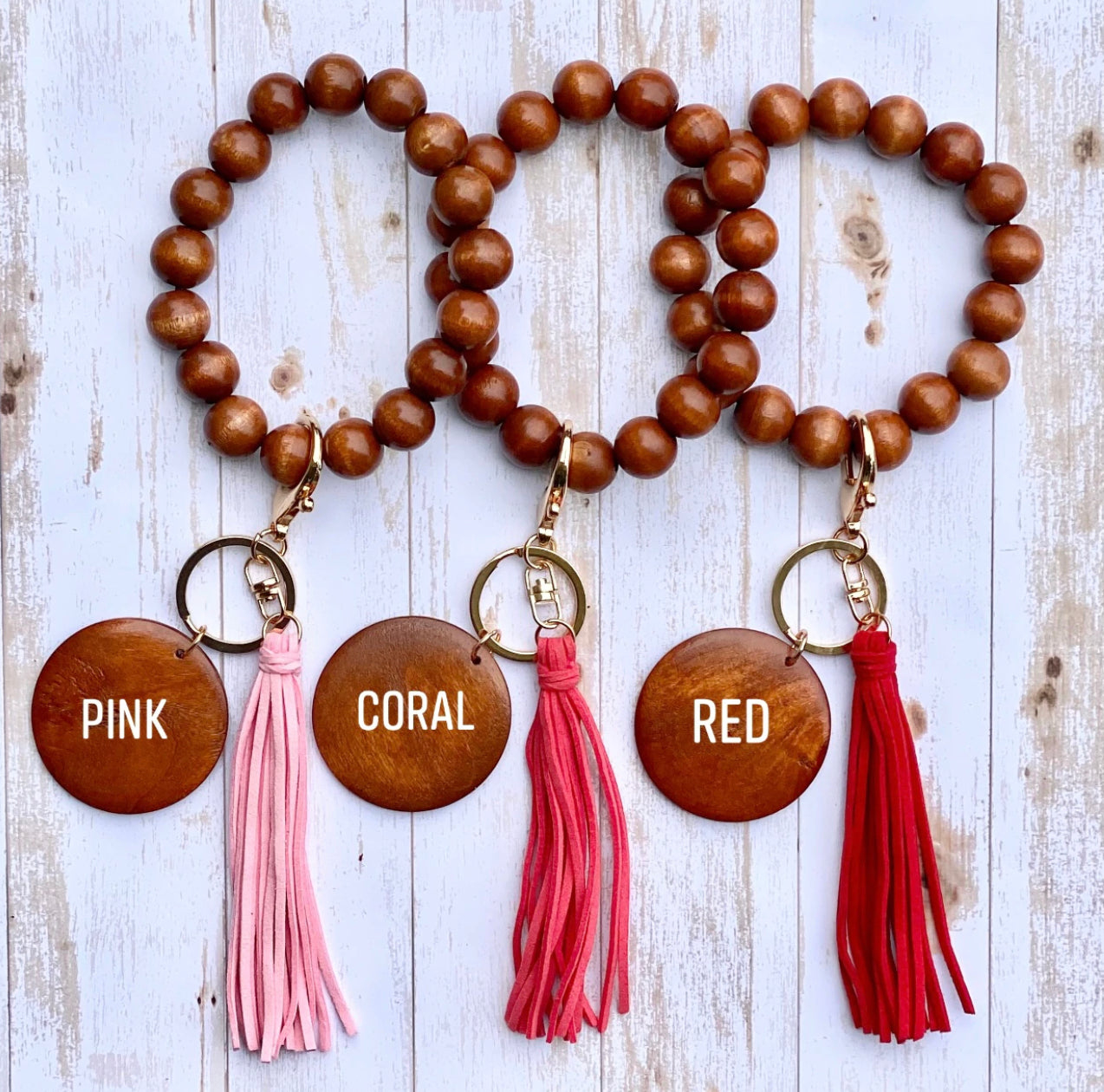 Wooden Bead Wristlet