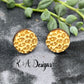 Engraved Leopard Studs