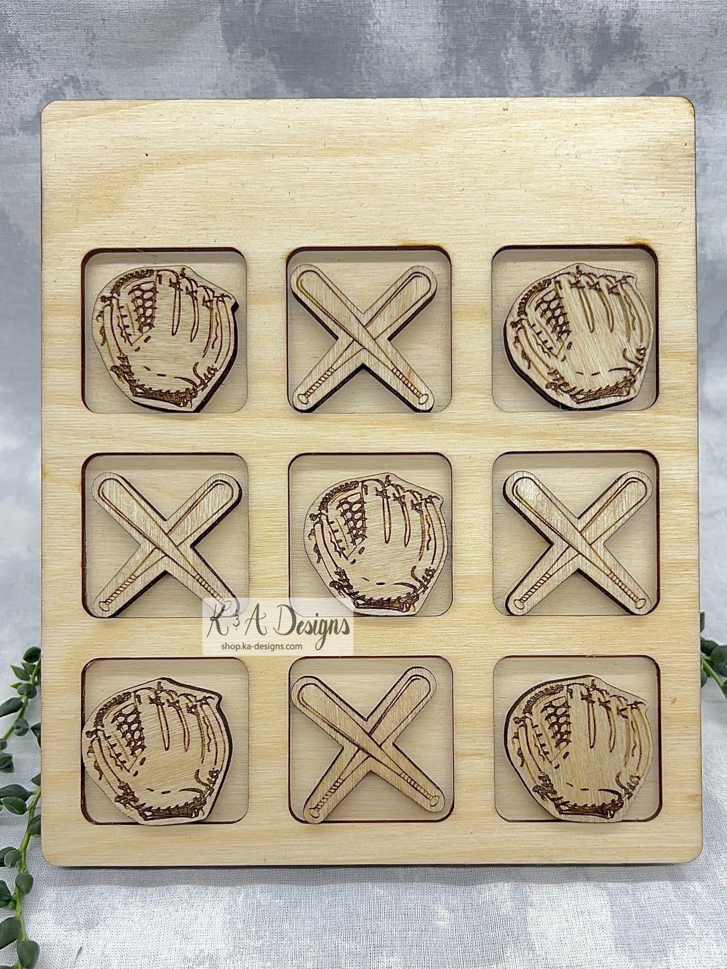 Ball, Bat, and Glove Tic Tac Toe