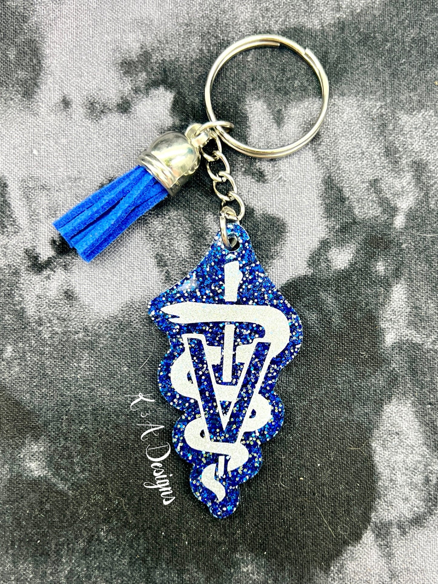 Caduceus Keychain (Multicolor)