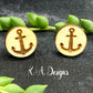 Anchor Stud Earrings