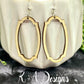 Geometric Outline Hanging Earrings