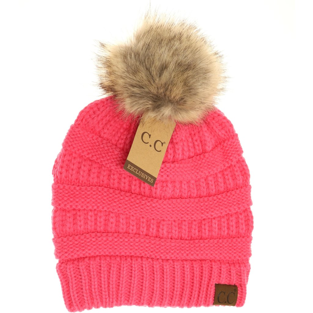 Fur Pom Beanie