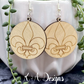 Fleur de Lis Hanging Earrings