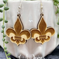 Fleur de Lis Hanging Earrings