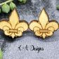 Fleur de Lis Stud Earrings