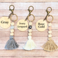 Boho Silicone Bead Keychain