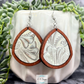 Leather Geometric Hanging Earrings