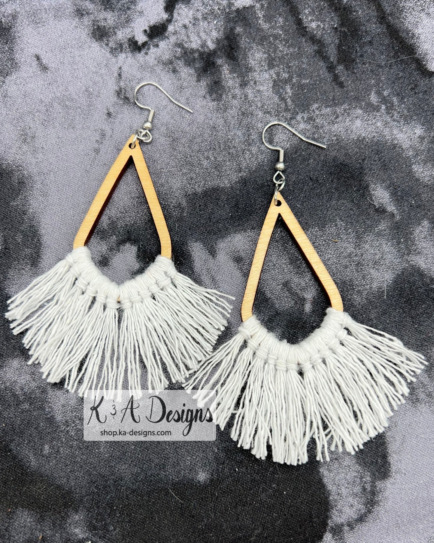 Geometric Macrame Earrings