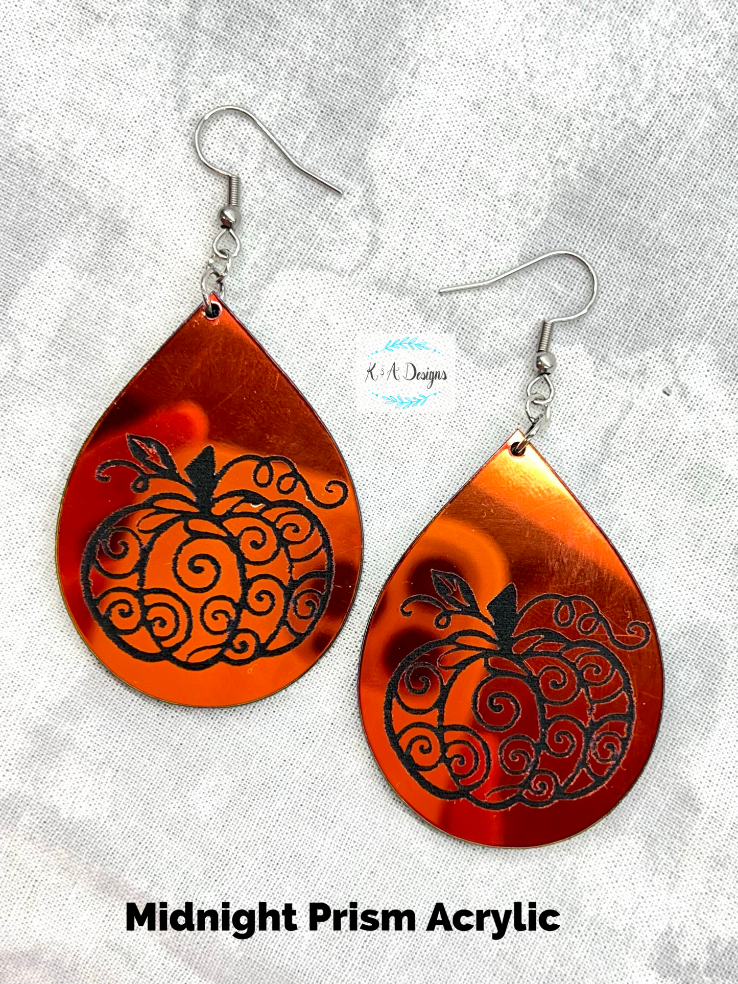 Swirl Pumpkin Teardrop