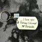 Handwritten Message Keychain