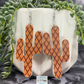 Leather Saguaro Earring