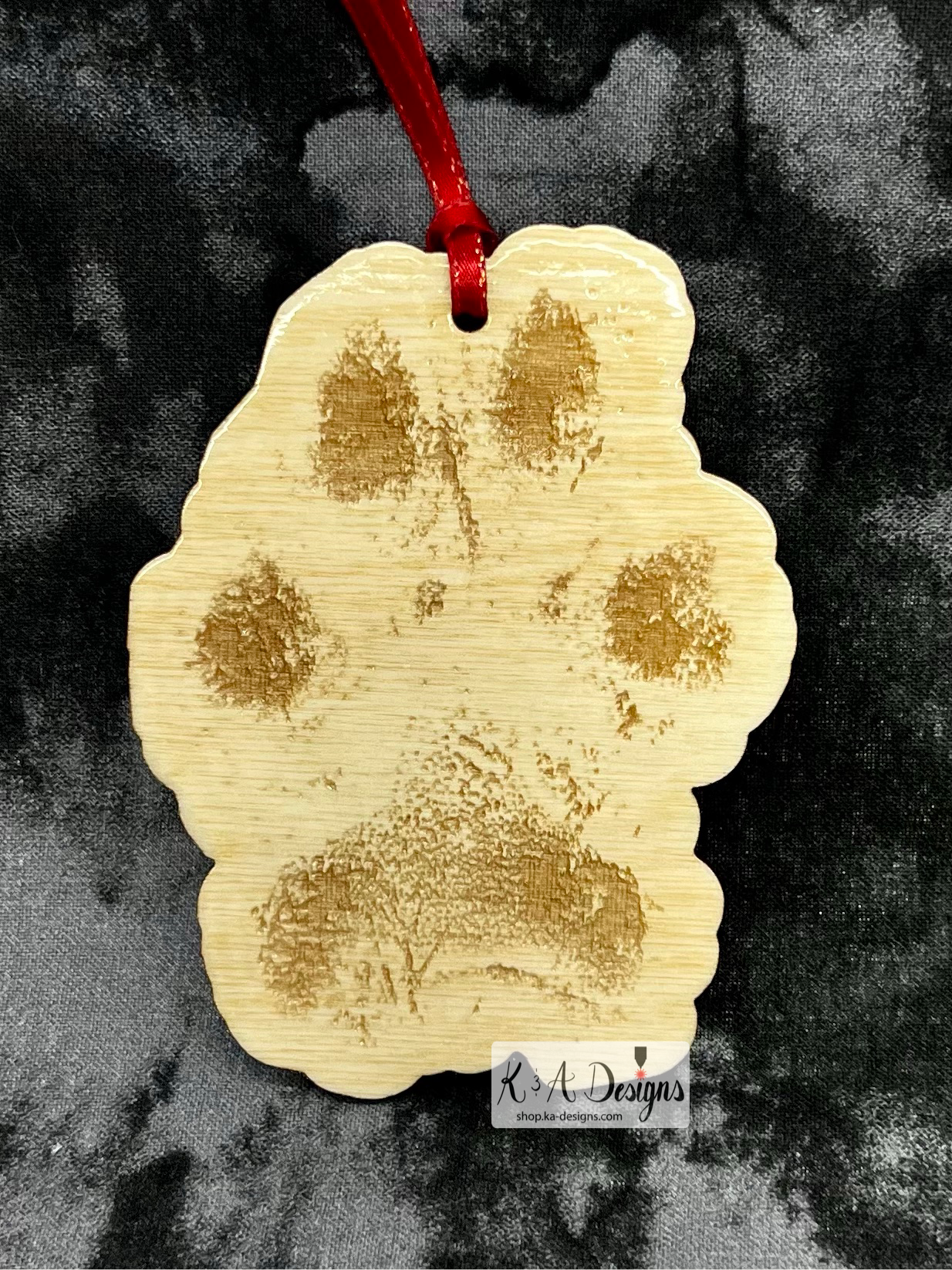 Pawprint Memorial Ornament