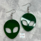 Alien Head Earrings