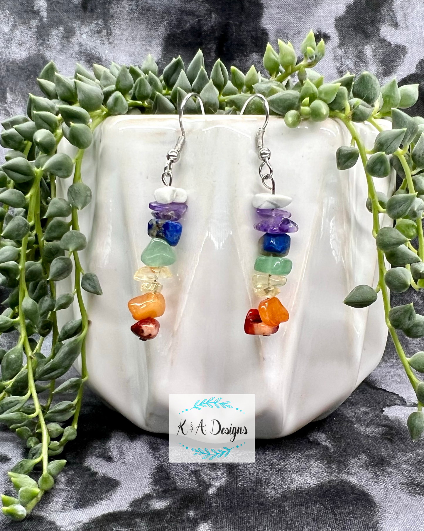 Rainbow Gemstone Earrings