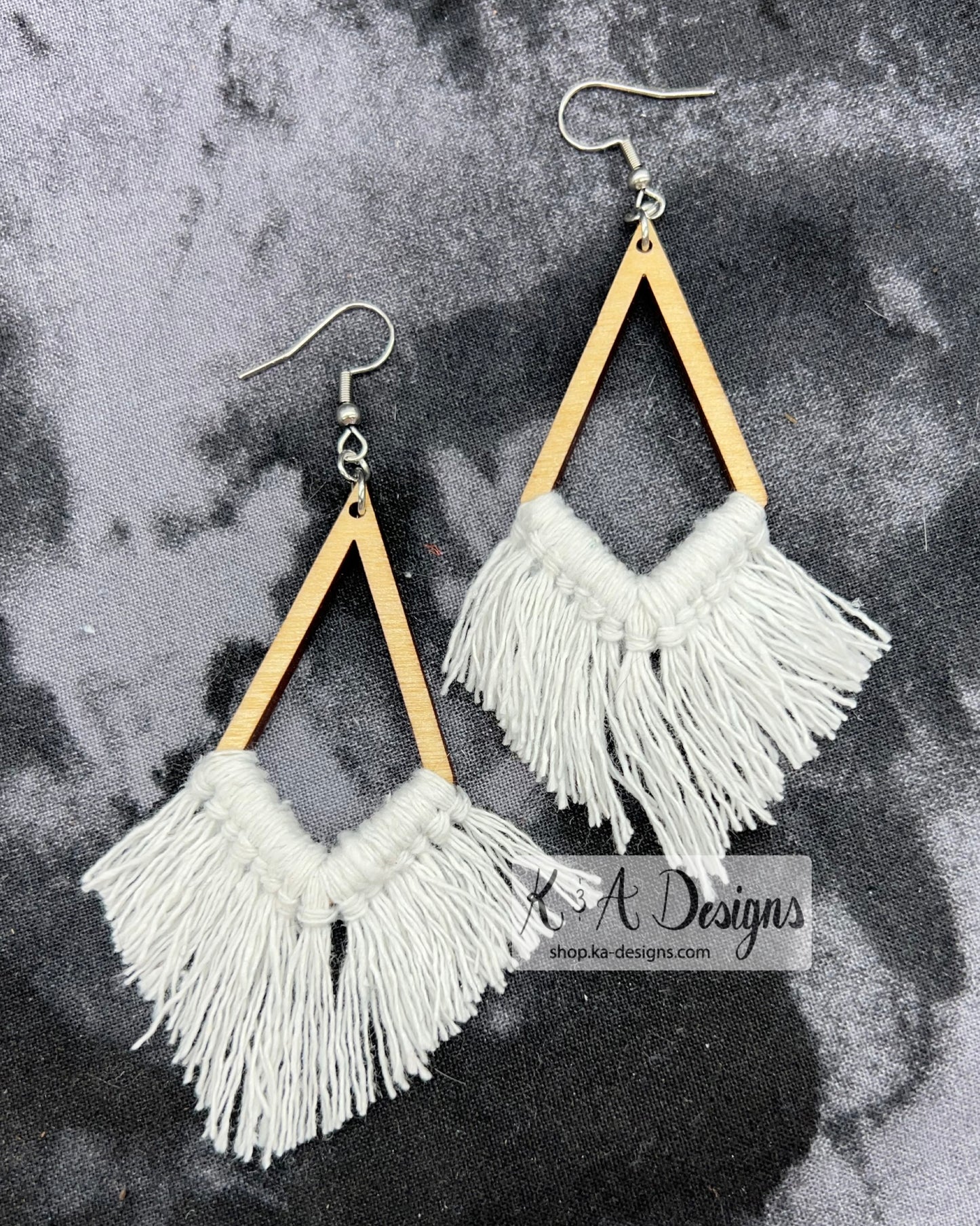 Geometric Macrame Earrings