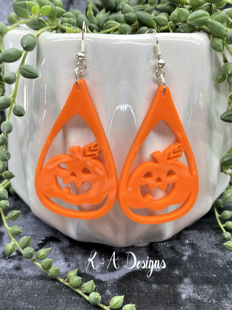 Jack O’Lantern Teardrop Earrings