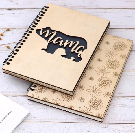 Wood Cover Spiral Notebook