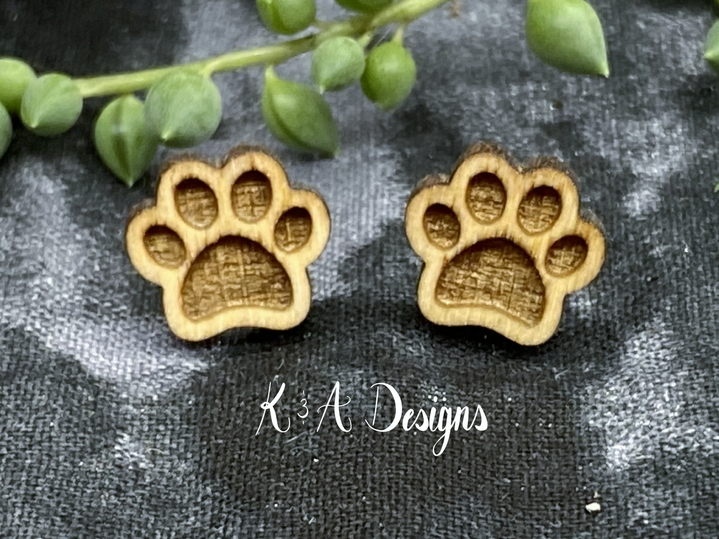 Pawprint Stud Earrings