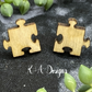 Puzzle Piece Stud Earrings