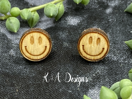 Smiley Face Stud Earrings