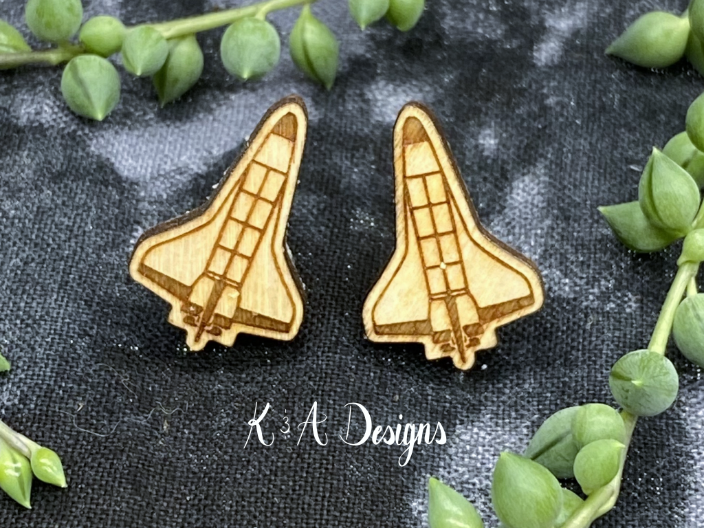 Space hot sale shuttle earrings