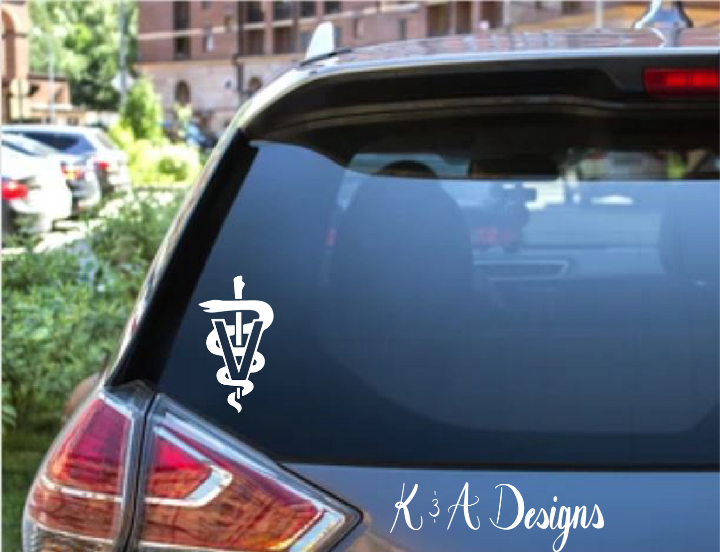 Veterinary Caduceus Decal